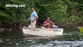 Trolling for trout in NH