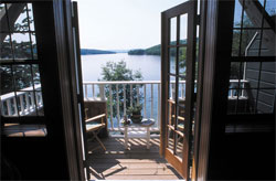 Church Landing balcony, Meredith New Hampshire at the Inns at Mill Falls