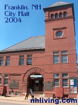 City Hall, Franklin New Hampshire Lakes region