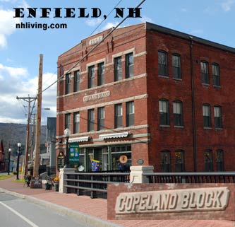 Copeland Block, downtown Enfield New Hampshire Dartmouth Lake Sunapee region