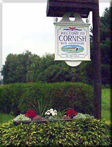 Cornish Town Sign New Hampshire Dartmouth Lake Sunapee community