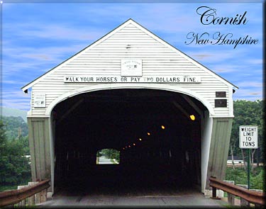 covered bridge cornish windsor lape sunapee region NH