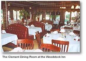 Dining in the Clement Room at Woodstock Inn and Station White Mountains region