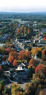 Ariel view, Durham New Hampshire Seacoast region