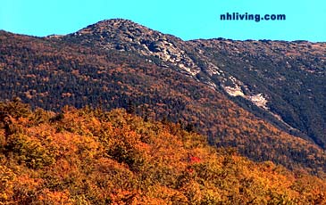 View of Franconia Notch in the Fall