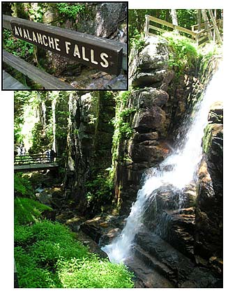 Avalanche Falls at The Flume, Franconia Notch State Park, New Hampshire