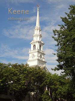 church steeple, Keene New Hampshire Monadnock region