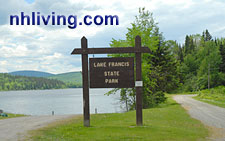 N.H. State Parks System, Lake Frances State Park Pittsburg NH