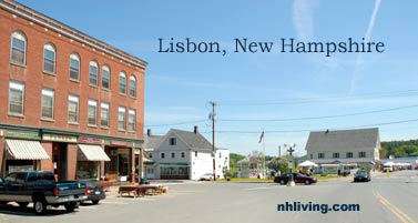 Town square, Lisbon New Hampshire White Mountain region