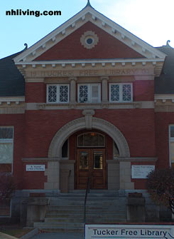 Tucker Free Library, Henniker New Hampshire Merrimack Valley region