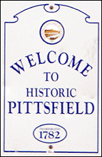 town sign, Pittsfield, NH