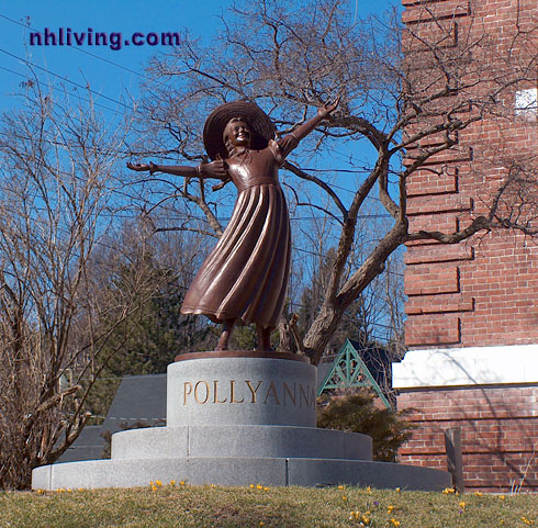 Pollyanna statue, Littleton New Hampshire White Mountains region