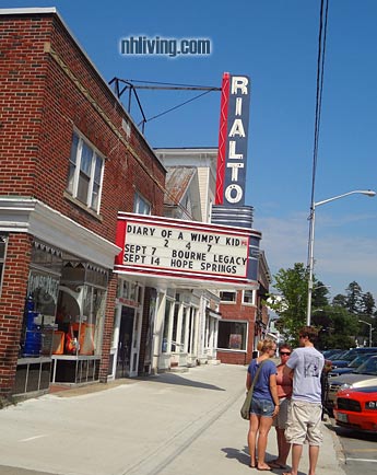 Rialto Cinema, Lancaster New Hampshire Great North Woods region