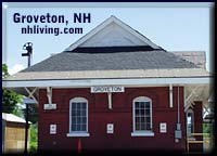 Groveton train depot New Hampshire great north woods region