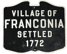 Town Sign, Franconia New Hampshire White Mountains region