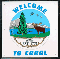 Town Sign, Errol New Hampshire Great North Woods region