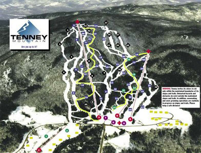 tenney mountain ski map