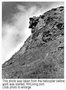 Old Man of the Mountain side profile.