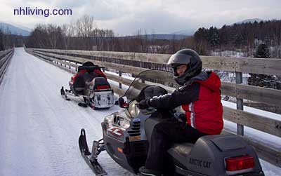 new hampshire snowmobile trails, NH snowmobiling, snowmobile information