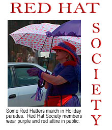 Red Hat Society, Parades, Restaurants, Inns, Meetings, Womens Club