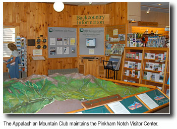 Backcountry Information at the Pinkham Notch Visitor Center by the AMC Appalachian Mountain Club