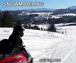 NH Winter Vacations - Snowmobiling Skiing Shopping NH Snowmobiling Winter Vacation Activities